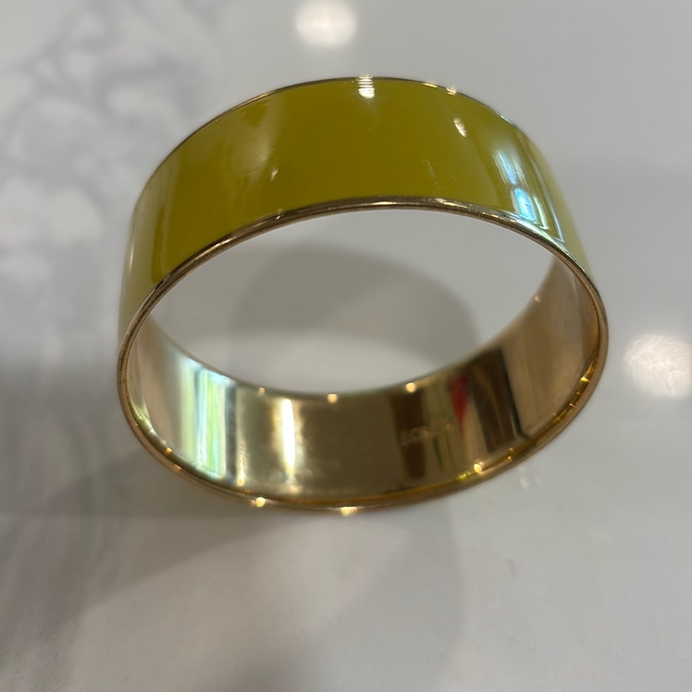 J crew yellow bangle bracelet